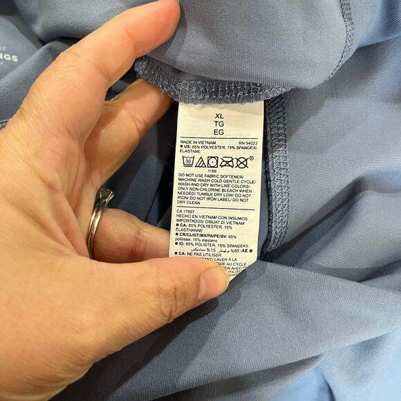 Old Navy Go Dry High Rise Capri Leggings Size XL Blue Activewear Yoga - Picture 8 of 10